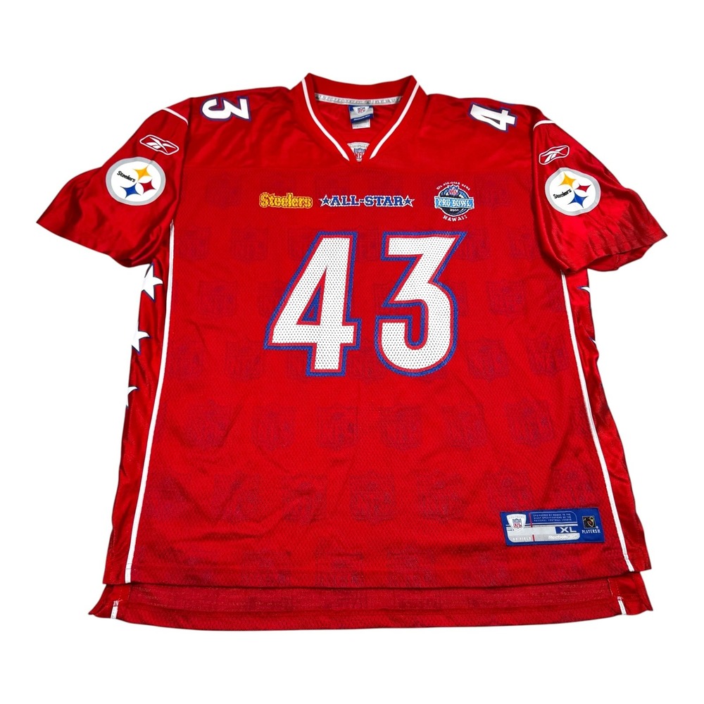 Pittsburgh Steelers Football Jersey Mens XL NFL Reebok Polamalu 43 2006 Pro Bowl